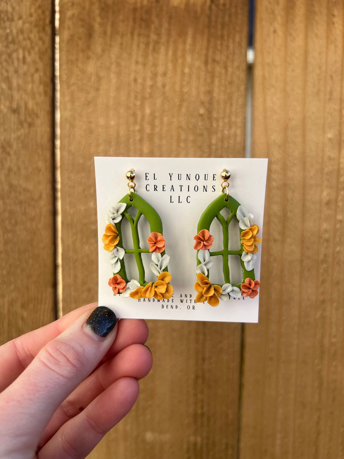 Summer garden flower windows