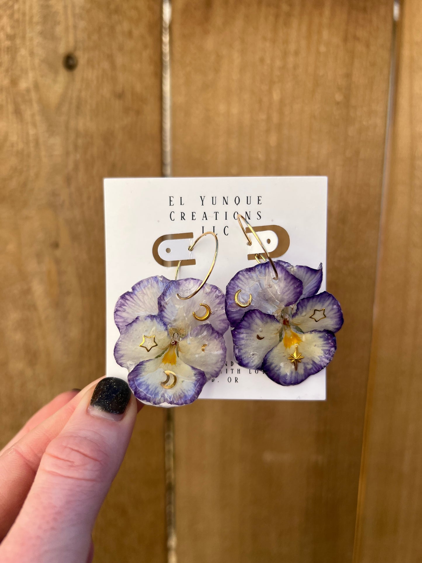 Galaxy pansies purple real flowers