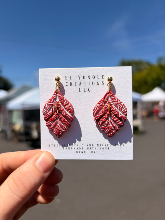 Bohemian leaf dangles