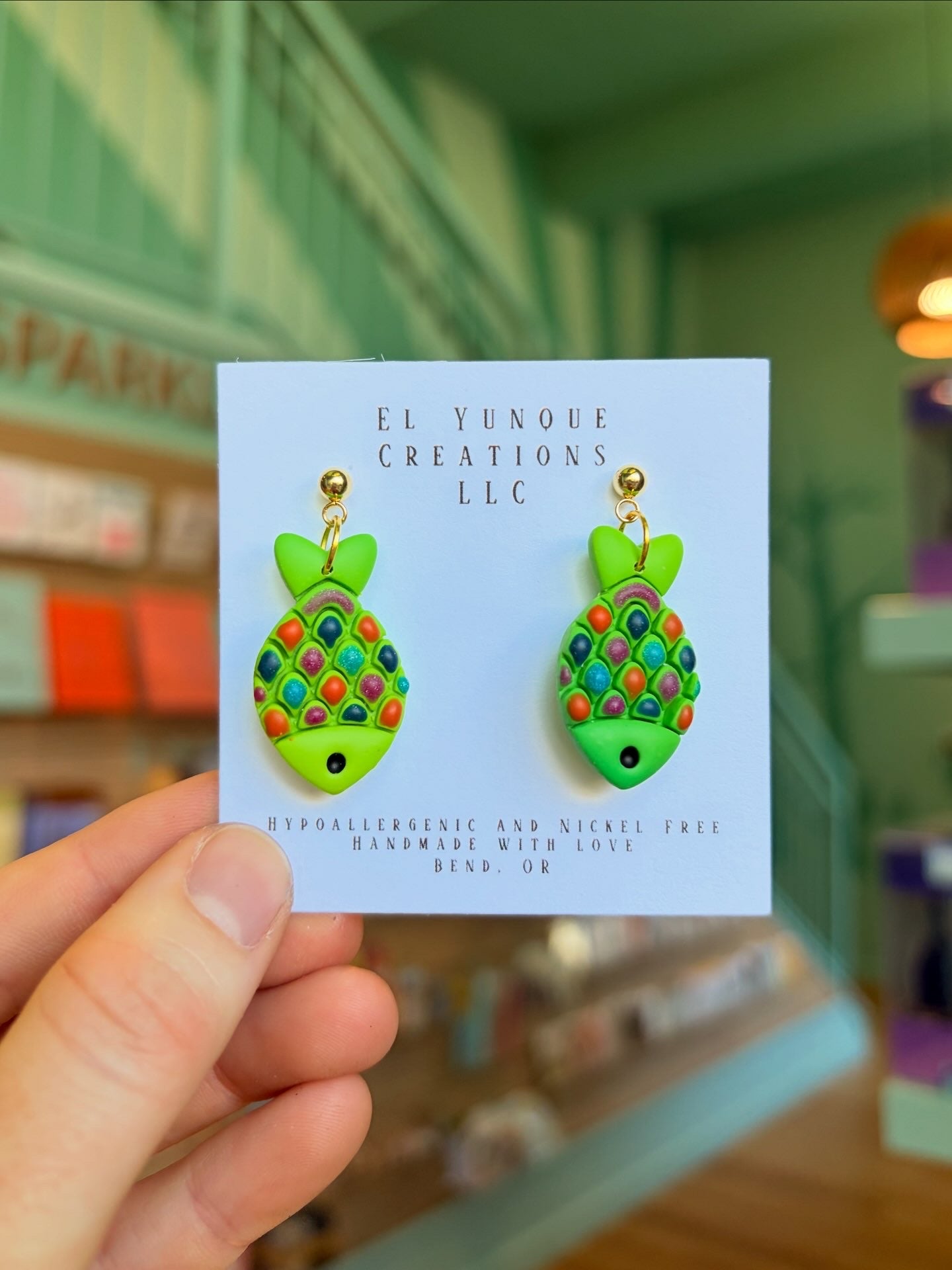 Green rainbow fishies