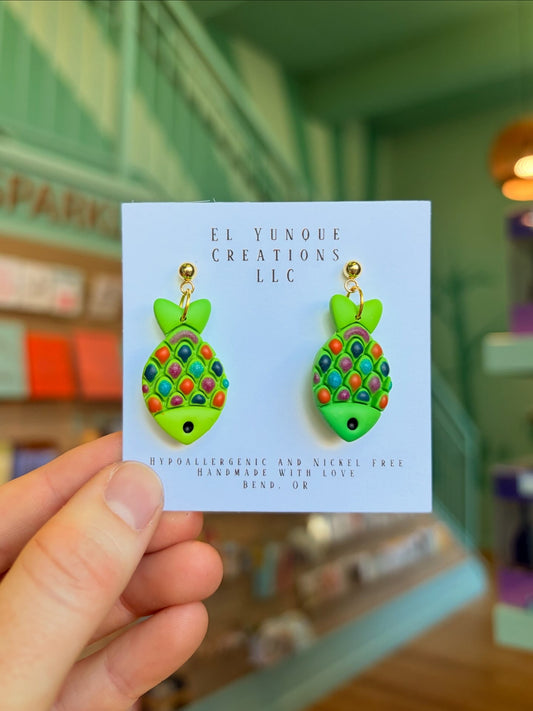 Green rainbow fishies