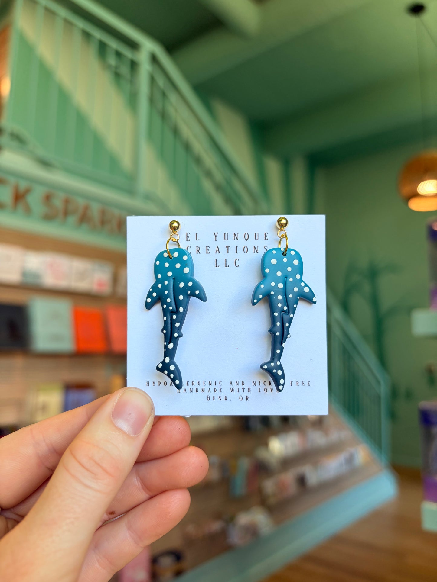 Whaleshark earrings